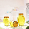 Oval Hexagon Large Glass Food Storage Jam Jars Honey Jars Wholesale