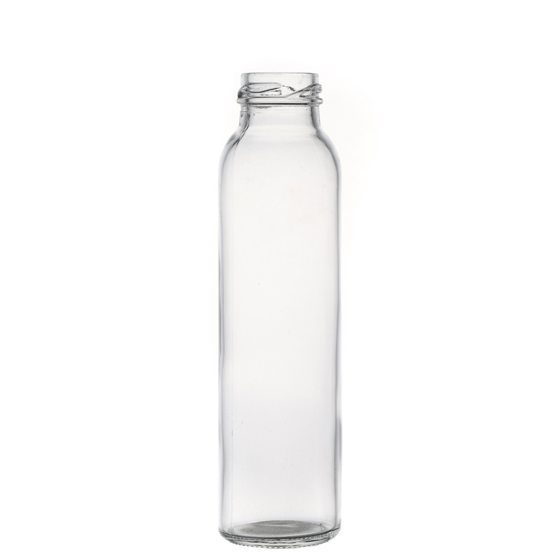Cylinder Glass Drinking Bottles Juice Package Glass Bottle for Sale
