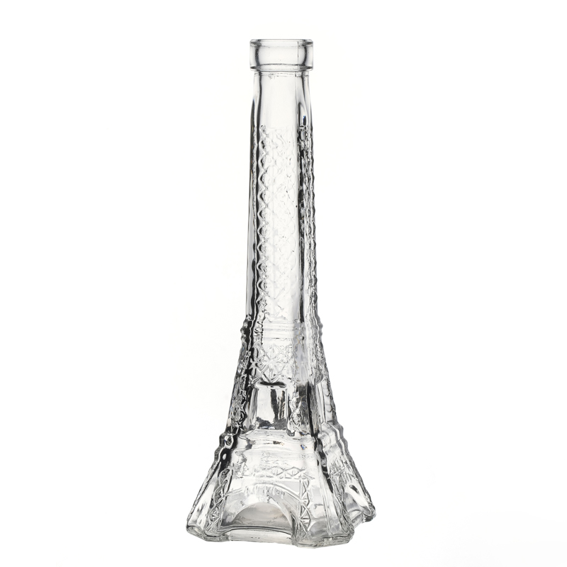 Glassware Eiffel Tower Design Beverage Packaging Drinking Bottles
