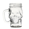 300ml Skull Shape Glass Beer Beverage Cups with Screw Lid