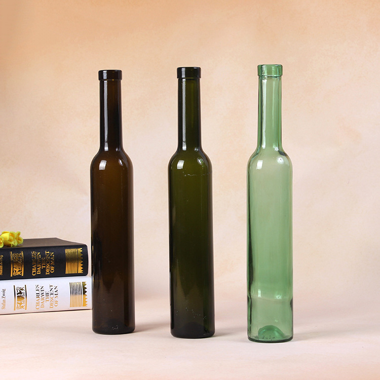 200ml 375ml Slim Glass Wine Bottles in Different Colors Buy glass