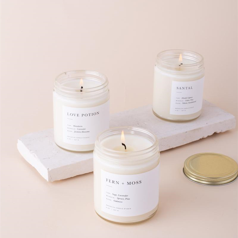 Private label Hot Sale Scented Candles with Sealed Lids 