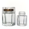 KDG Glassware Hexagonal Honey Jar Bird Nest Jar Food Jars