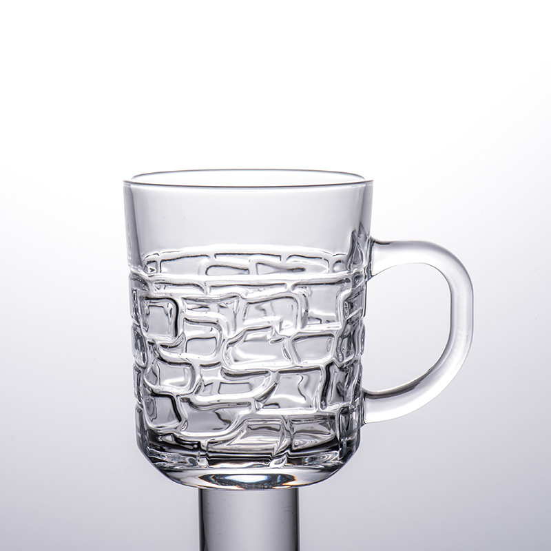 Pattern Design 8oz Glass Coffee Mugs Beverage Juice Milk Cups