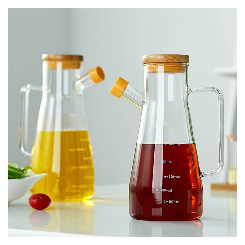900ml Edible Oil Packaging Borosilicate Glass Oil Pot