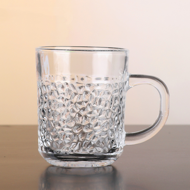 8oz Water Glass Beverage Milk Coffee Cups Glass Drinkware